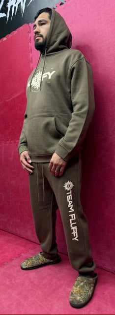 Fluffy SWEATSUIT [BROWN COLOR]!