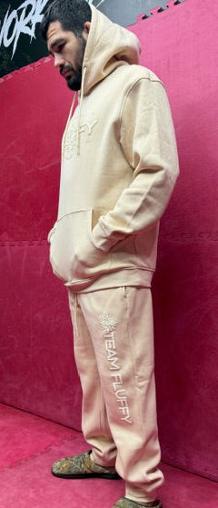 Fluffy SWEATSUIT [CREAM COLOR]!