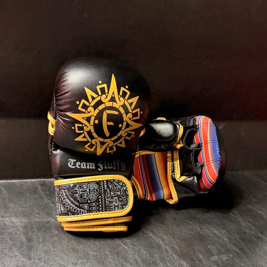 [BLACK] Fluffy MMA Sparring Hybrid Gloves