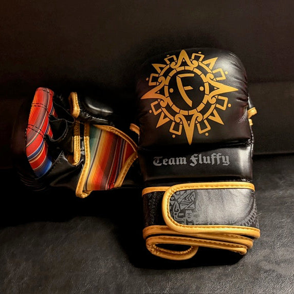 [BLACK] Fluffy MMA Sparring Hybrid Gloves