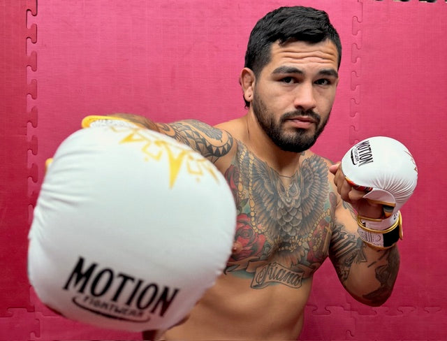 [WHITE] Fluffy MMA Sparring Hybrid Gloves