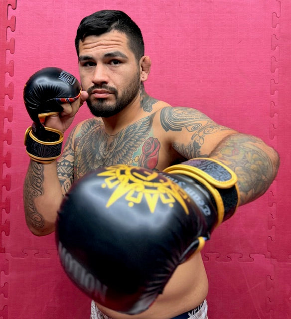 [BLACK] Fluffy MMA Sparring Hybrid Gloves